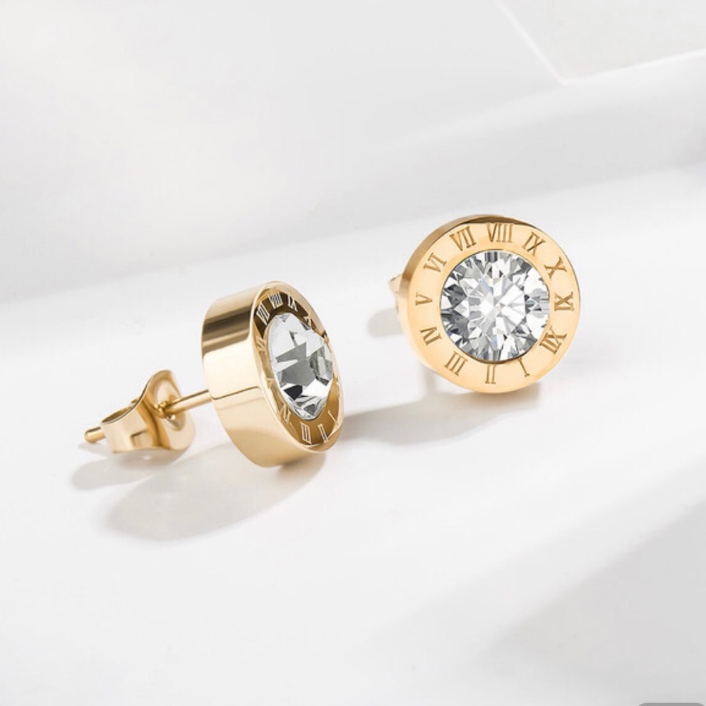 Golden Stainless steel earrings